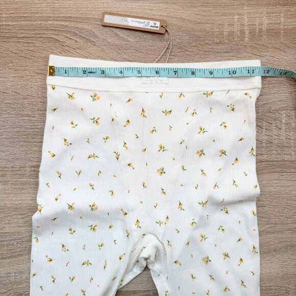 NWT SKIMS Cotton Rib Leggings Marigold Rosebud Floral Print XS - Picture 4 of 12